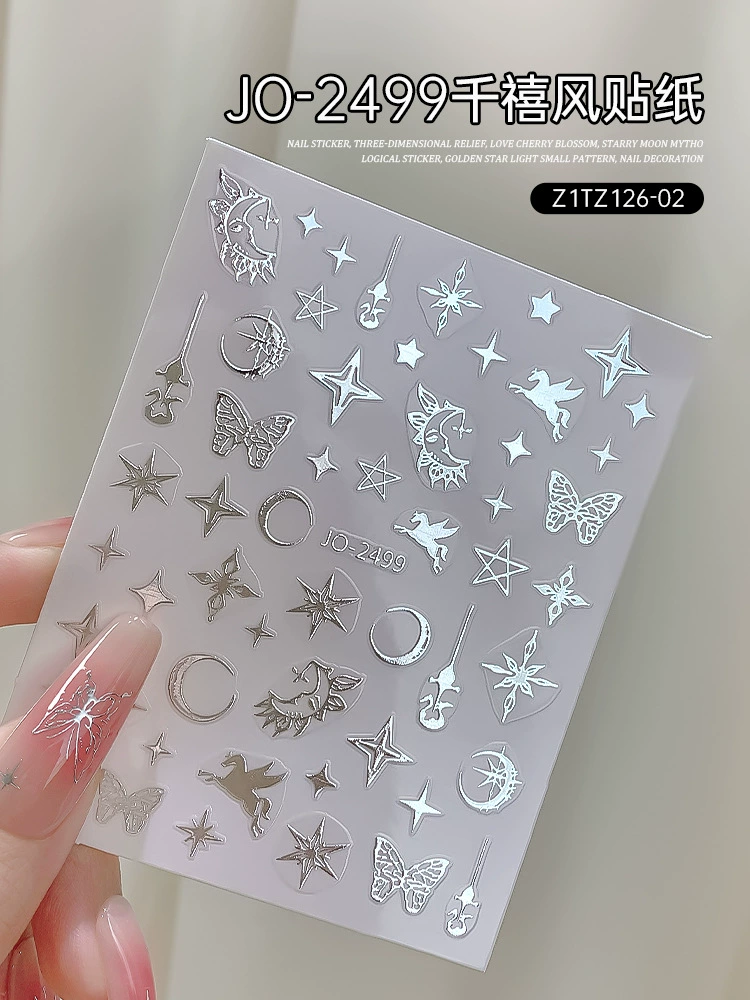 Autocollant pour ongles joyeux JO-2499