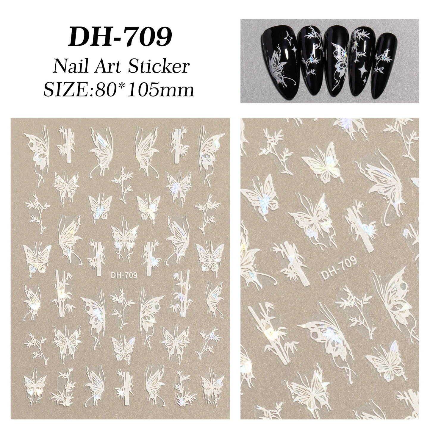 Autocollant pour ongles Aurora DH-709
