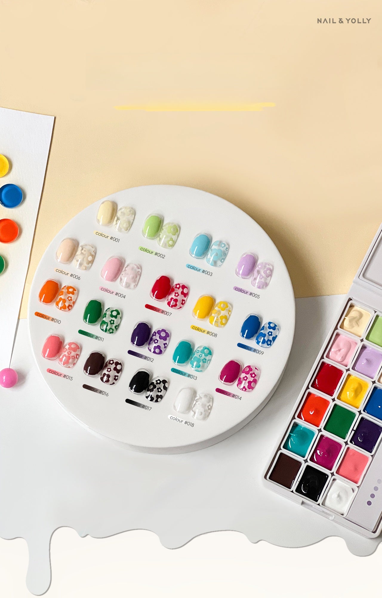 Yolly Paint Paint, Ya! – Palette d'art 18 couleurs