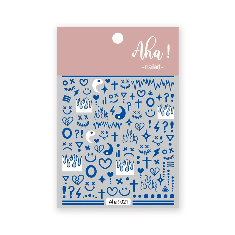 Aha Nail Sticker 021 Blue