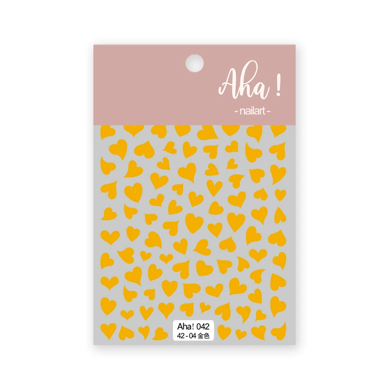 Autocollant pour ongles Aha 042-04 Doré