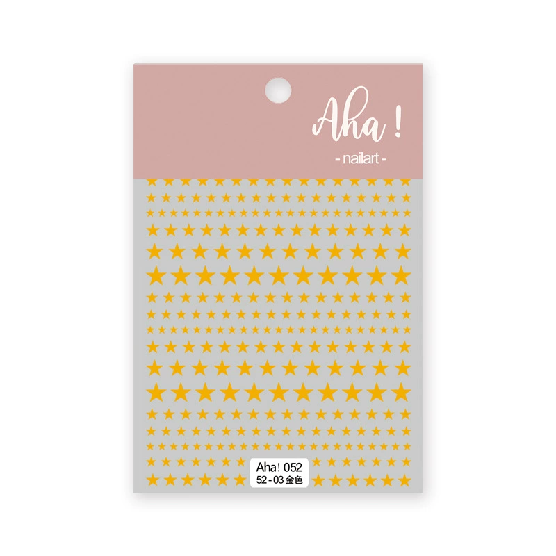 Autocollant pour ongles Aha 052-03 Doré