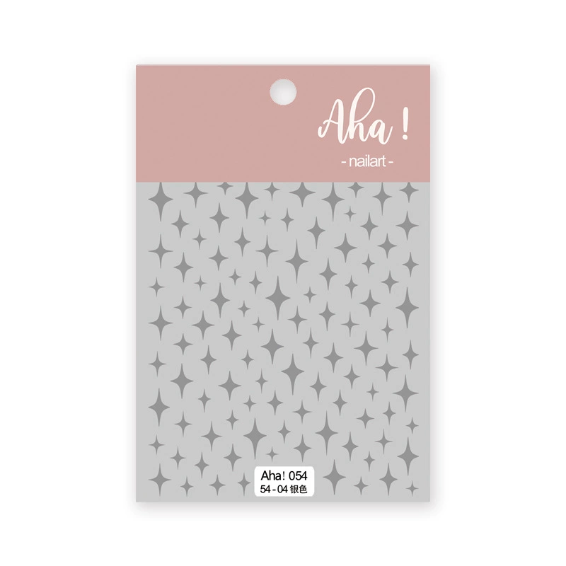 Aha Nail Sticker 054-04 Silver