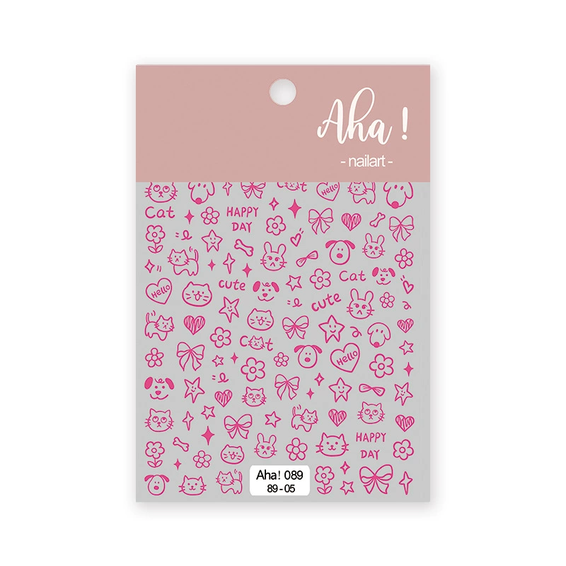 Aha Nail Sticker 089-05 Magenta