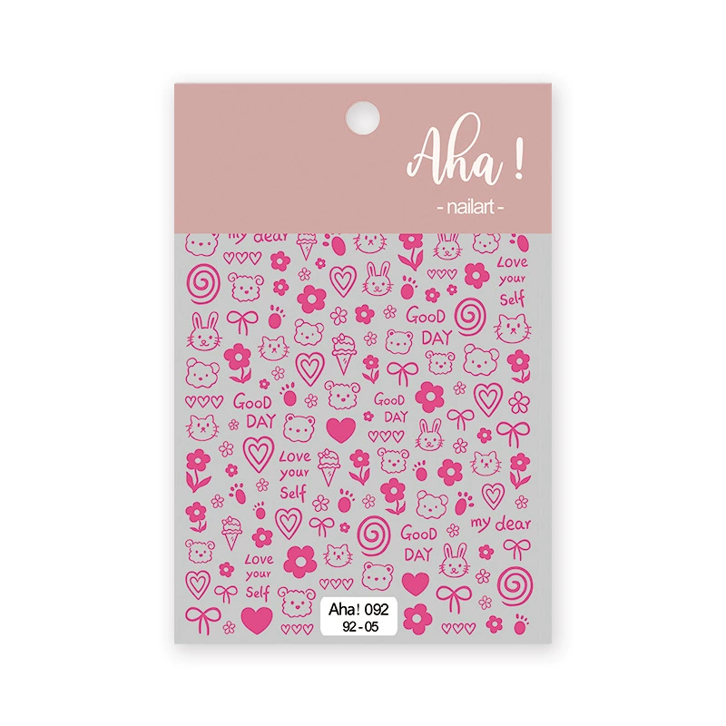 Autocollant pour ongles Aha 092-05 Magenta