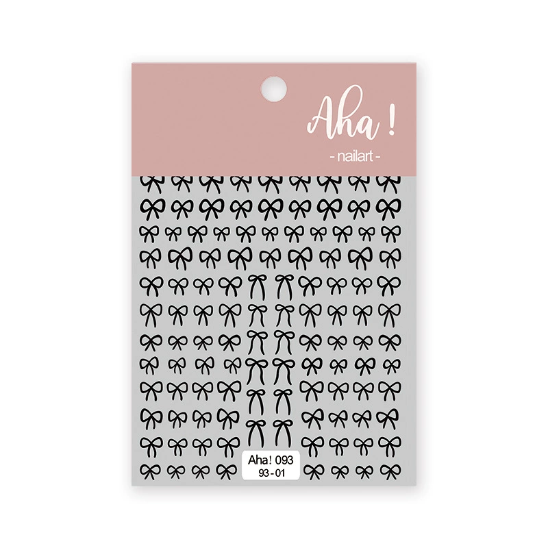 Autocollant pour ongles Aha 093-01 Noir