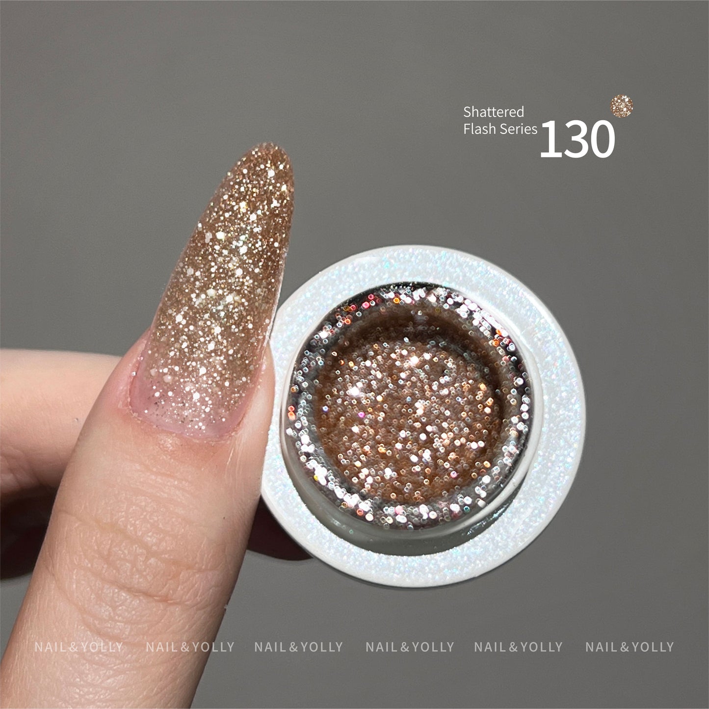 Nail & Yolly Linglong Luminous Diamond Shattered Gel