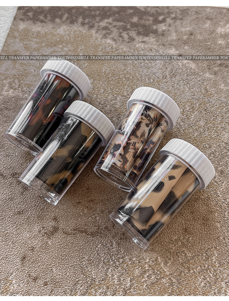 Amber Tortoiseshell Nail Transfer Foil