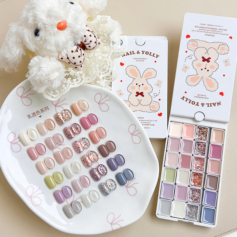 Yolly Lazy Bunny Color Gel Palette - 24 Colors