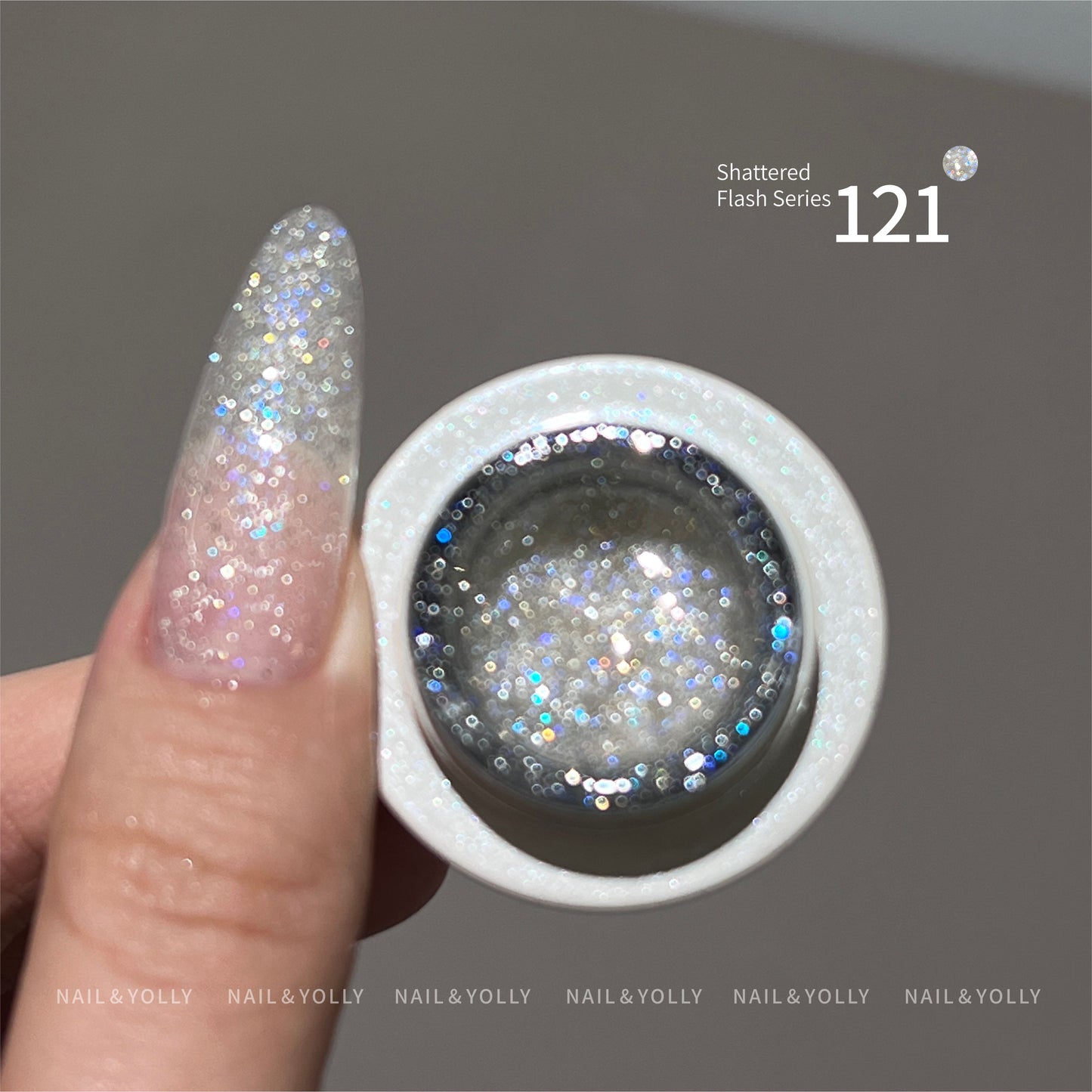 Nail & Yolly Linglong Luminous Diamond Shattered Gel