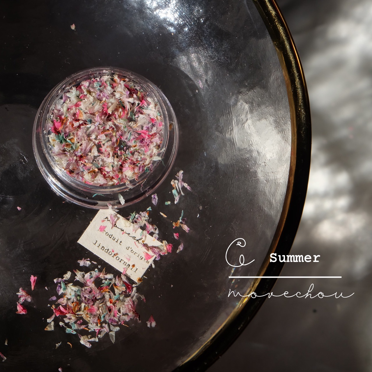 Colorful Mixed Dried Flower Nail Decorations