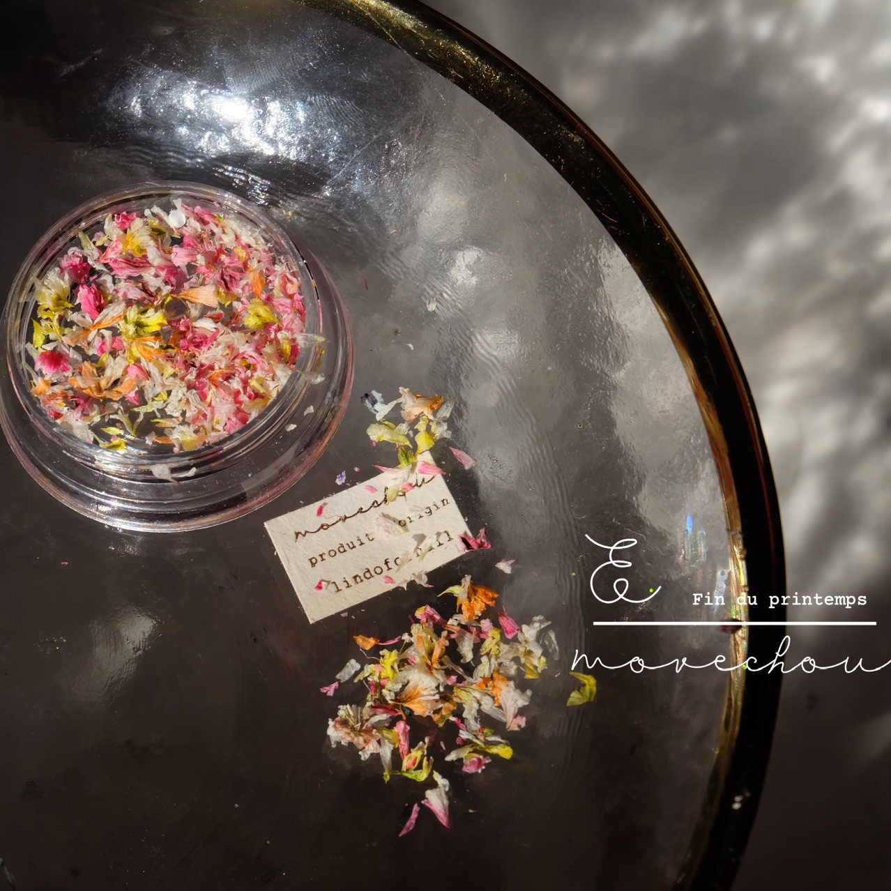 Colorful Mixed Dried Flower Nail Decorations