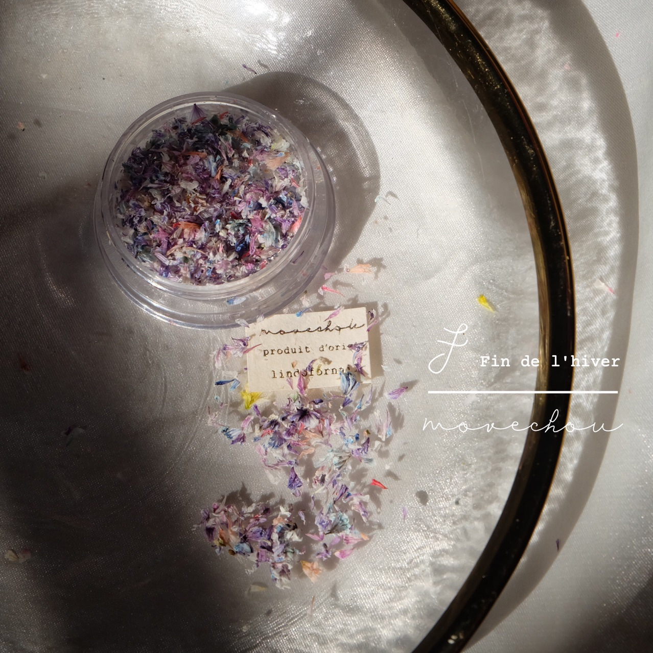 Colorful Mixed Dried Flower Nail Decorations