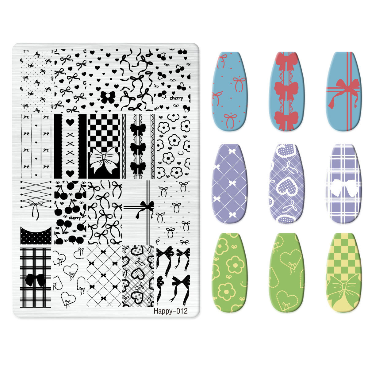 Nail Stamping Plate (Happy-012)