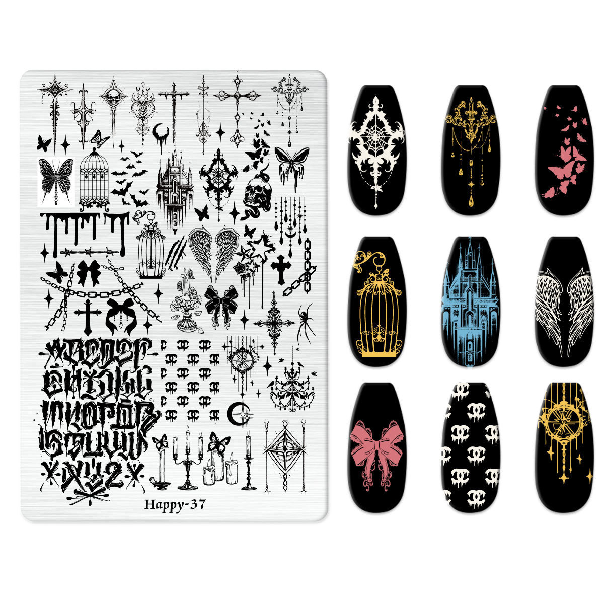 Nail Stamping Plate (Happy-37)