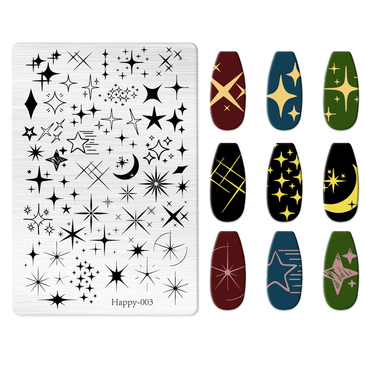 Nail Stamping Plate (Happy-003)