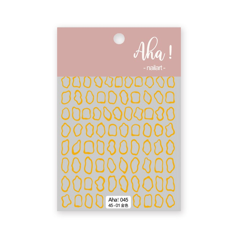Aha Nail Sticker 045-01 Gold