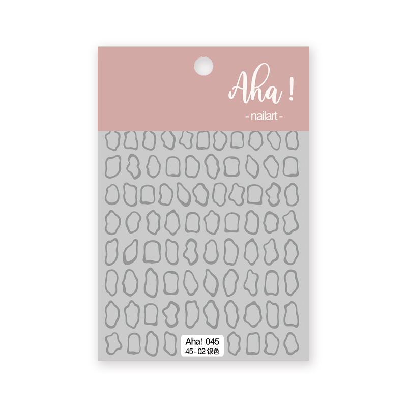Aha Nail Sticker 045-02 Silver