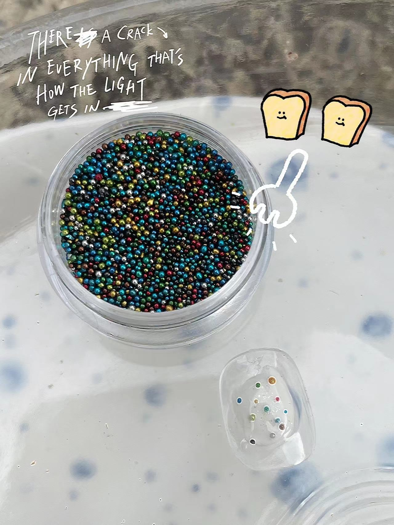 Mini Multi Color 3D Nail Caviar Beads (0.6-0.8mm)