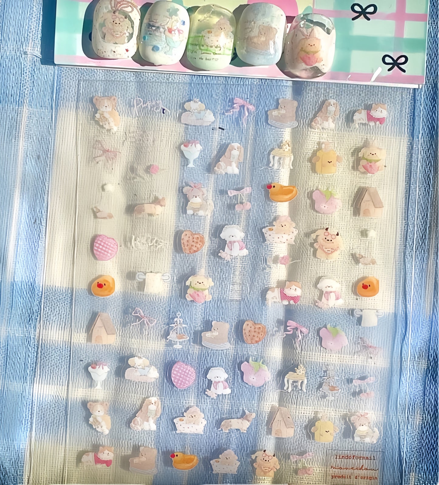 Sweet Cartoon Animals Nail Stickers
