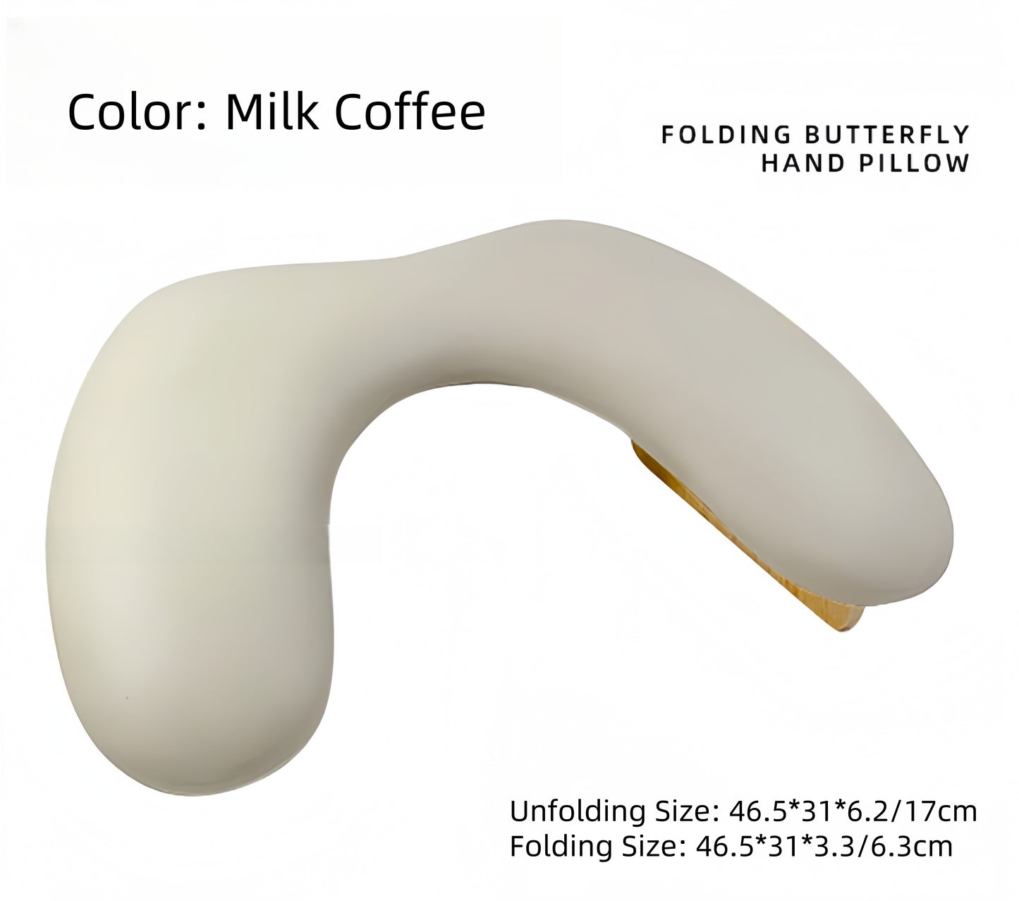 Folding Butterfly Designed U-shaped Nail Armrest Pillow