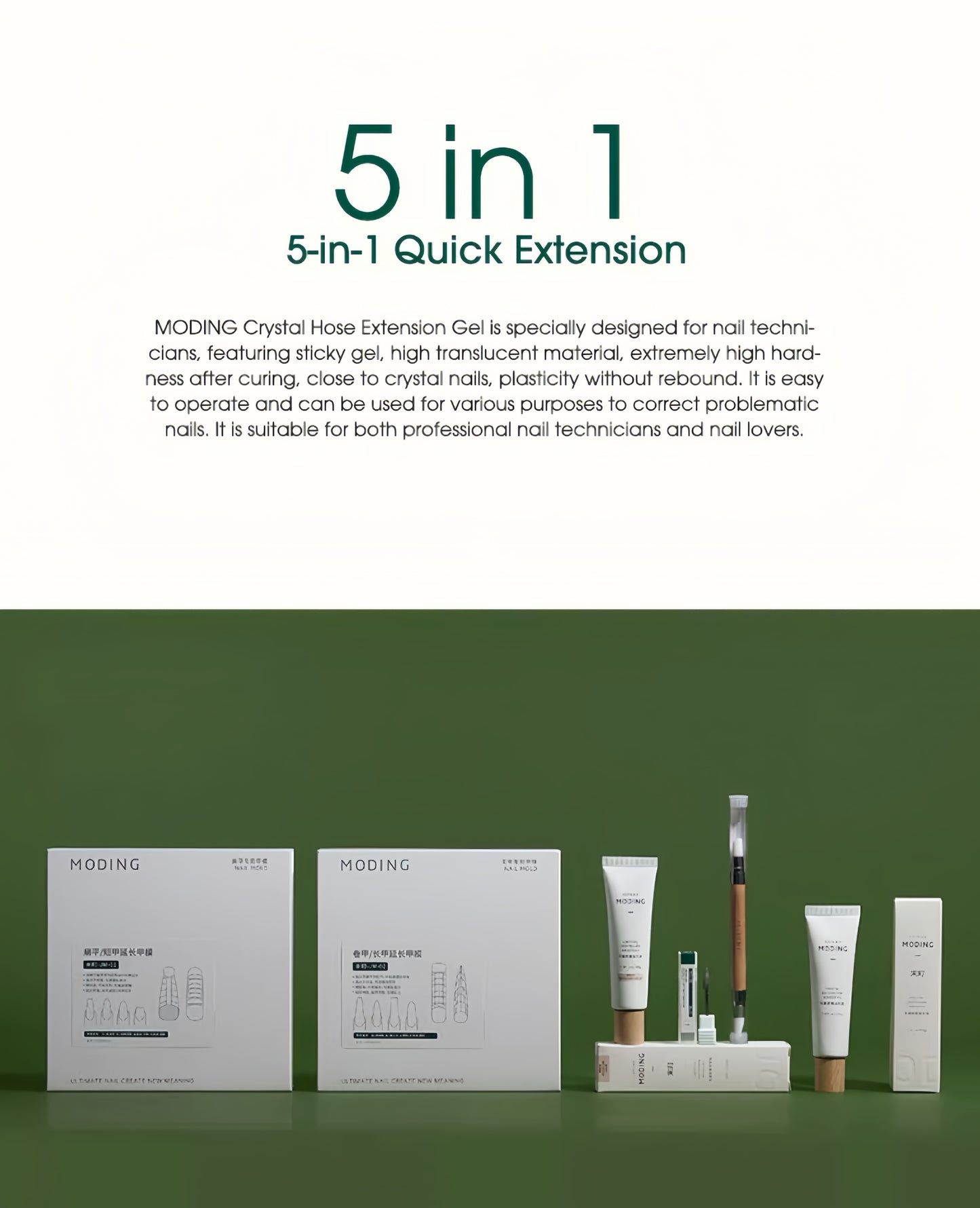 Moding 5 in 1 Crystal Extension Gel/ Poly Gel