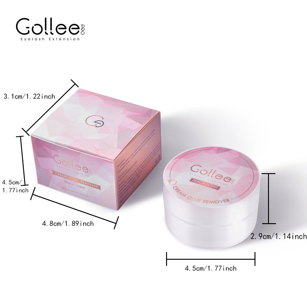 Dissolvant de colle à cils Gollee Cream (parfum pêche)