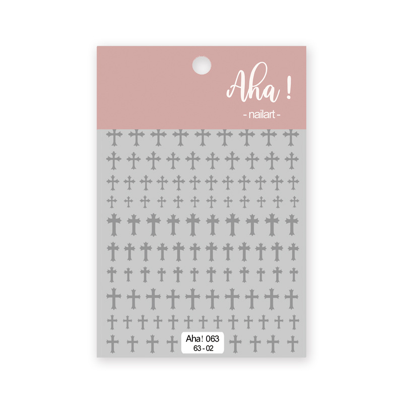 Aha Nail Sticker 063-02 Silver