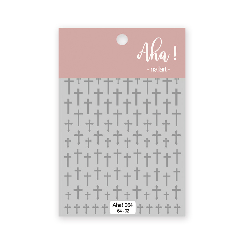 Aha Nail Sticker 064-02 Silver