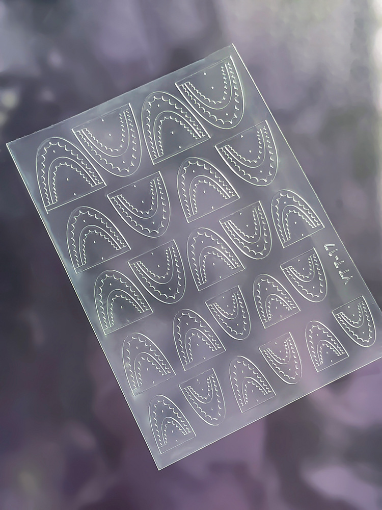 Stylish French Tip Airbrush Sticker YTT-17