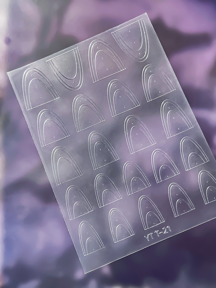 French Tip Airbrush Sticker YTT-21