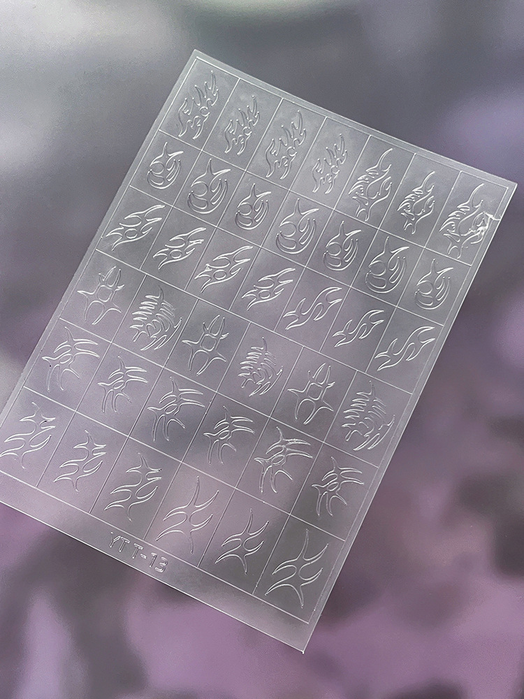 Stylish Flame Pattern Airbrush Sticker YTT-13