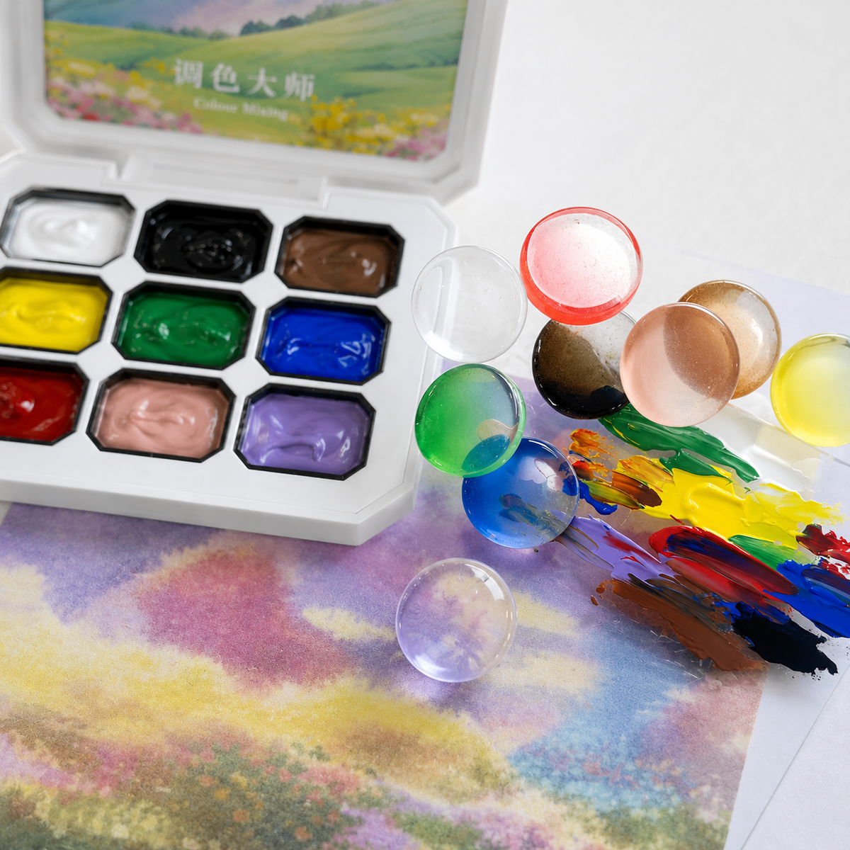 Qingyou Master Painting Gel Palette (9 Colors)