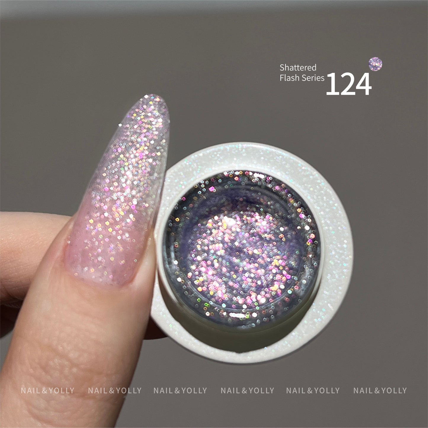 Nail & Yolly Linglong Luminous Diamond Shattered Gel