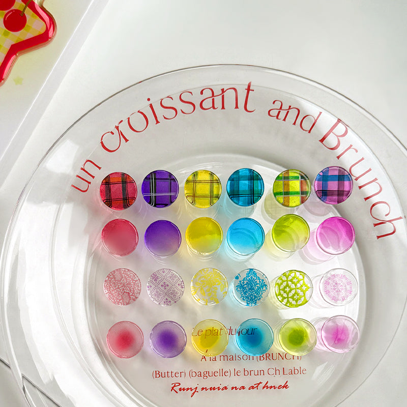 YOLLY Candy Stained Glass Gel Palett - 18 Colors