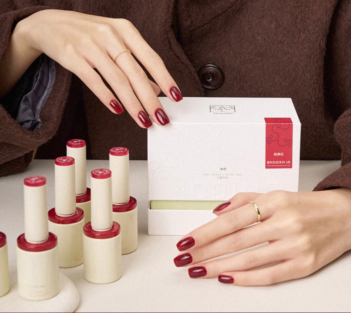 Moding 2 in 1 Classic Red Color Series Color Builder Gel