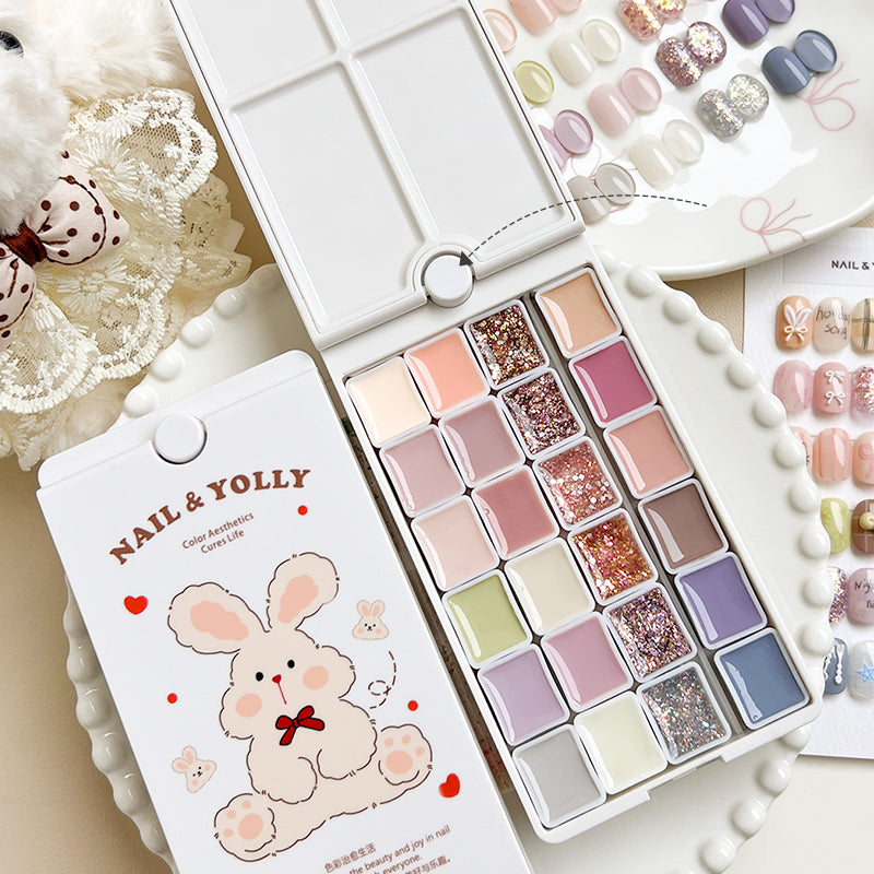 Yolly Lazy Bunny Color Gel Palette - 24 Colors