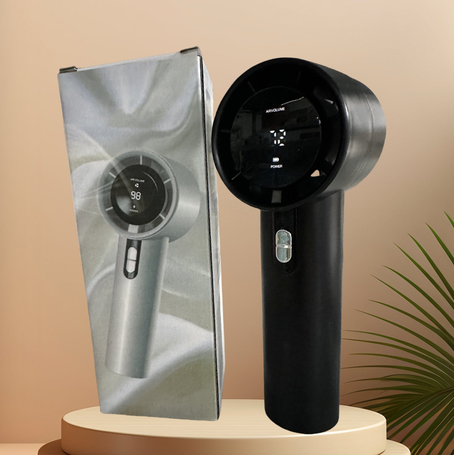 100-Speed Handheld Turbo Fan – USB Rechargeable Eyelash Extension Dryer