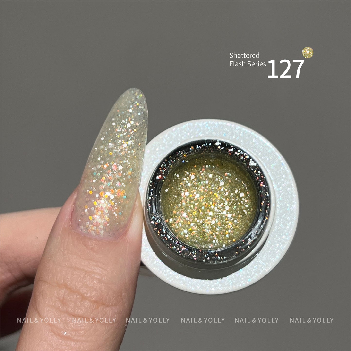 Nail & Yolly Linglong Luminous Diamond Shattered Gel