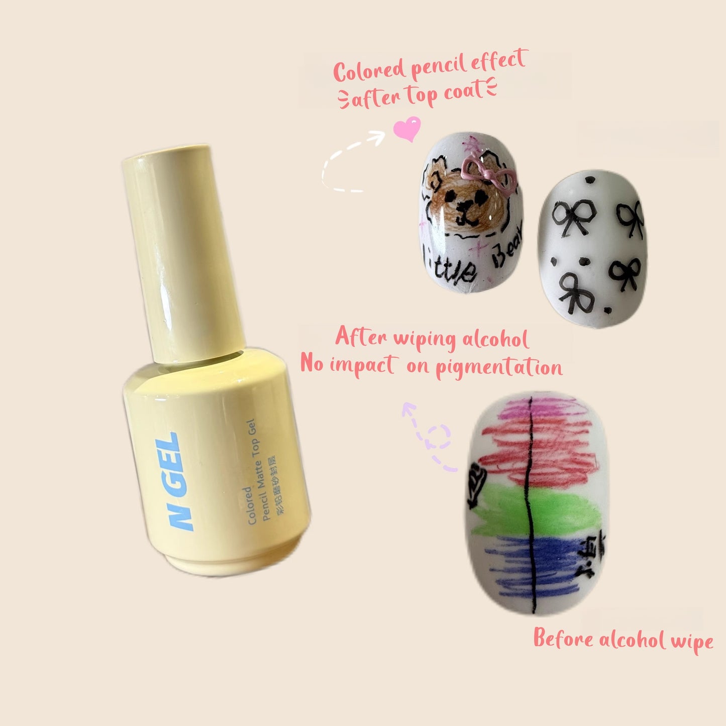 N GEL Matte Top for Color Pencil