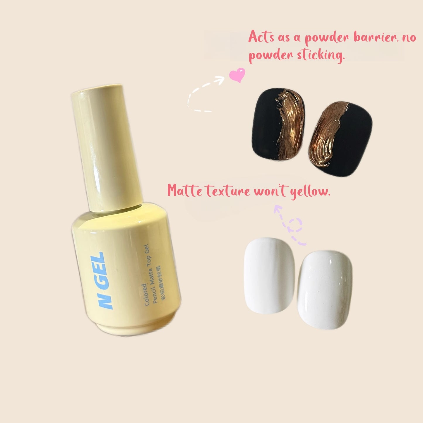 N GEL Matte Top for Color Pencil