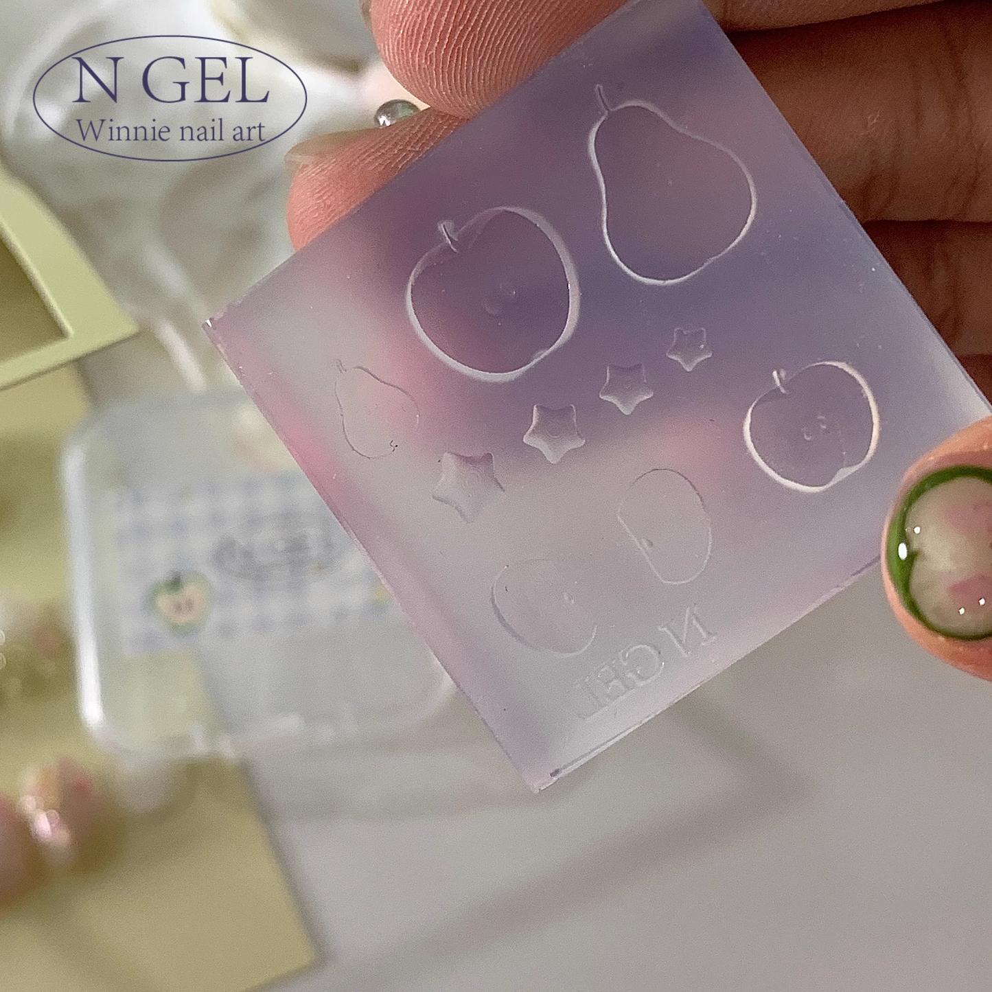 N GEL Nail Mold – Fruit Basket Silicone Mold for 3D Nail Art