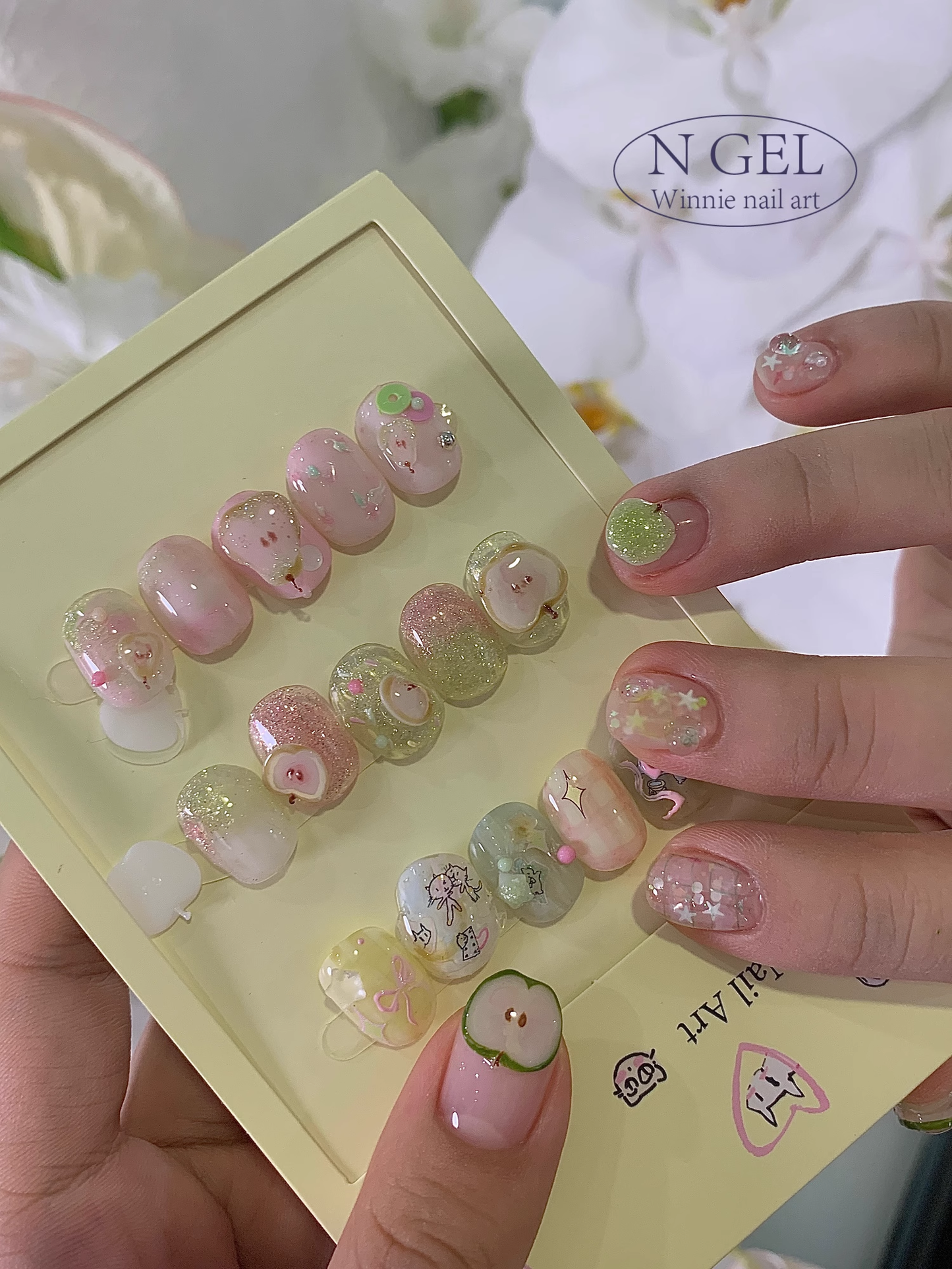 N GEL Nail Mold – Fruit Basket Silicone Mold for 3D Nail Art