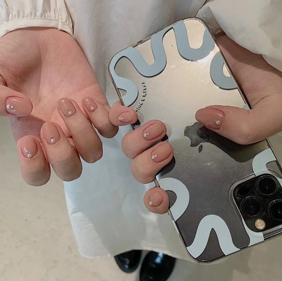 Perles à fond plat de tailles mixtes, grain 12, pour décoration d'ongles