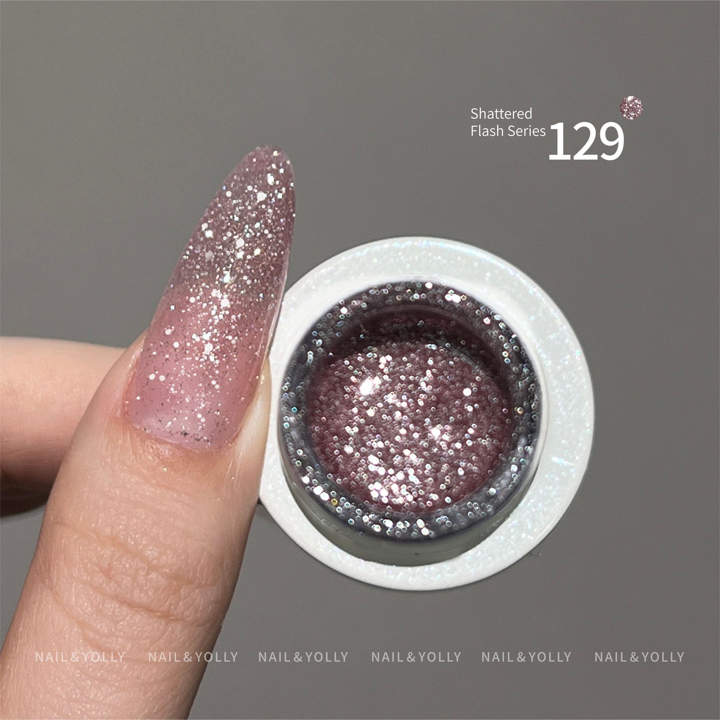 Nail & Yolly Linglong Luminous Diamond Shattered Gel