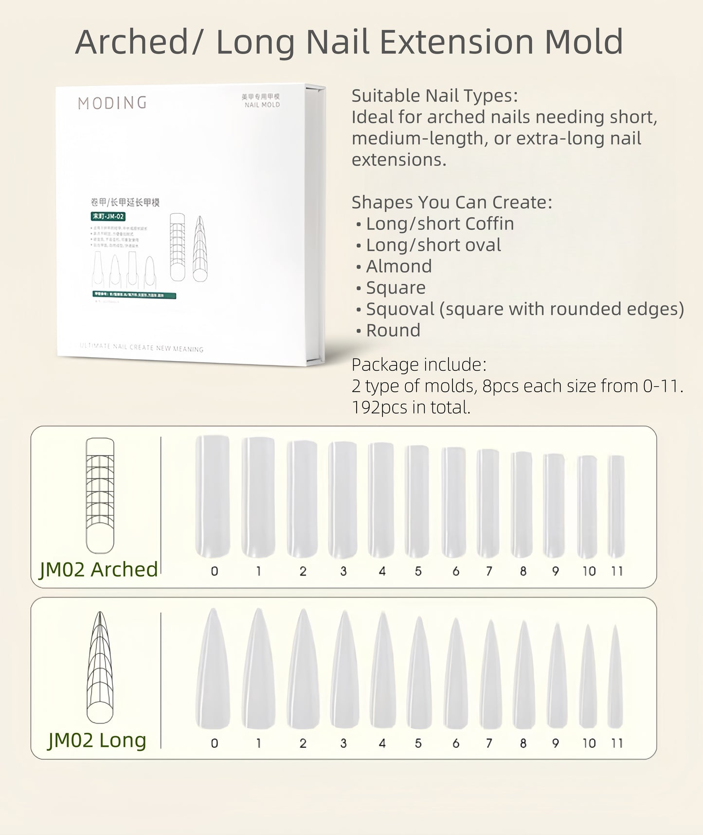 Moding Extension Nail Mold