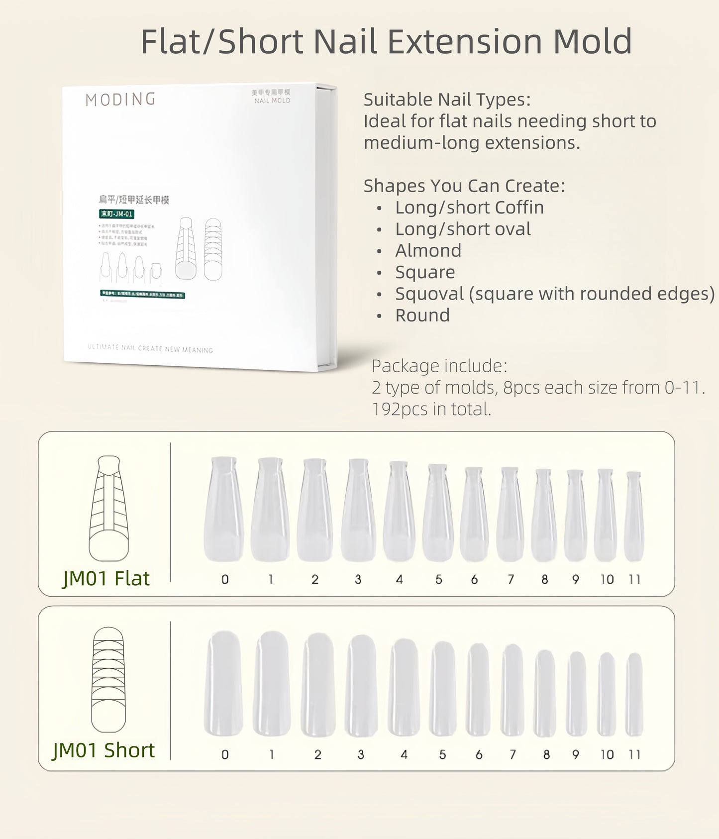 Moding Extension Nail Mold