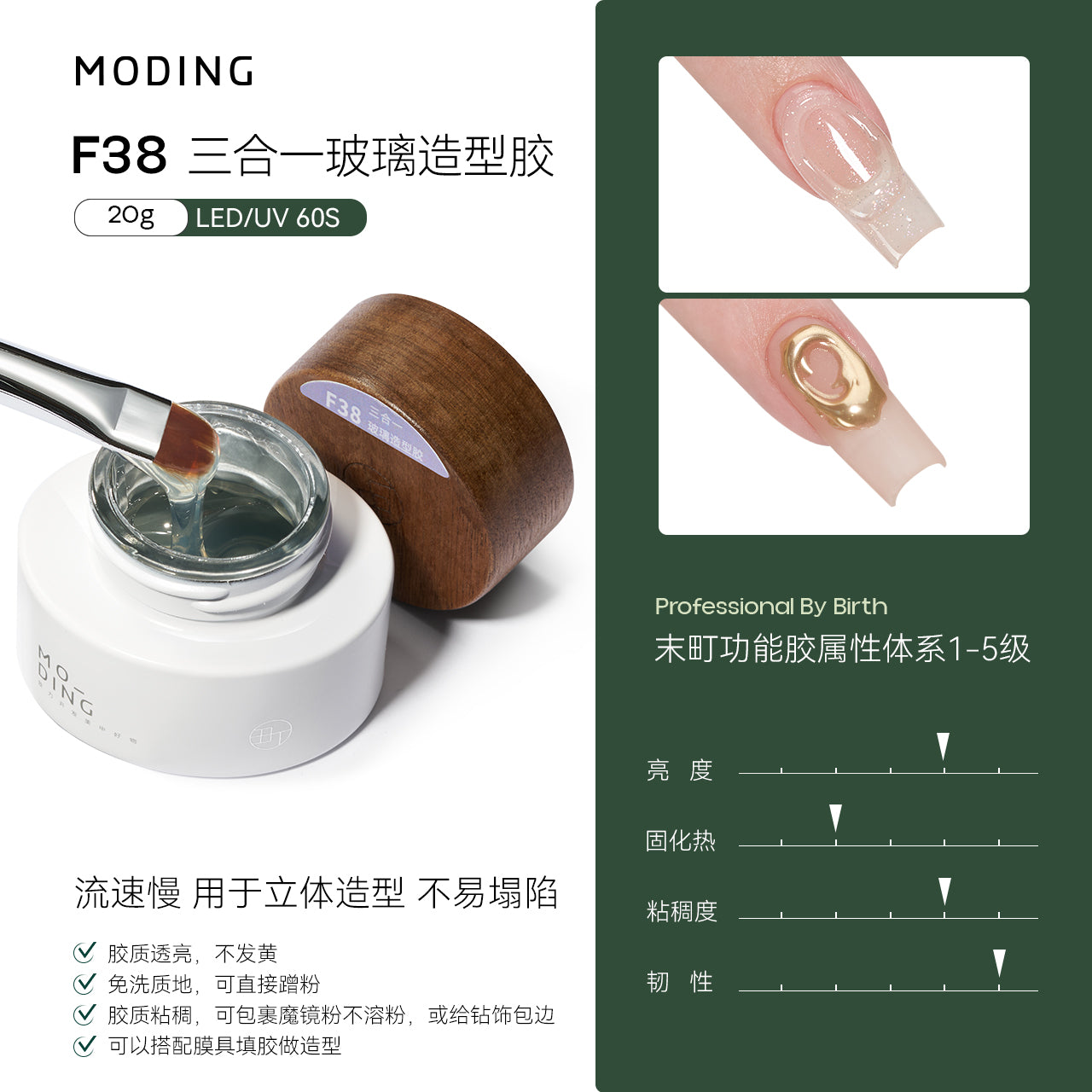 Moding F38 3 in 1 Glass Sculpting Gel