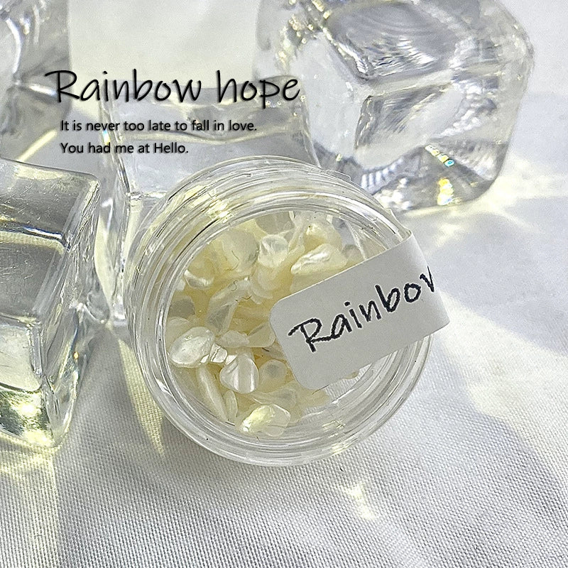 Cat Eye Effect Natural Shell Nail Decorations