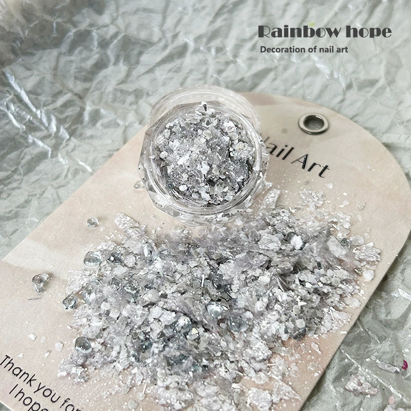 Glitter Aurora Nail Decorations